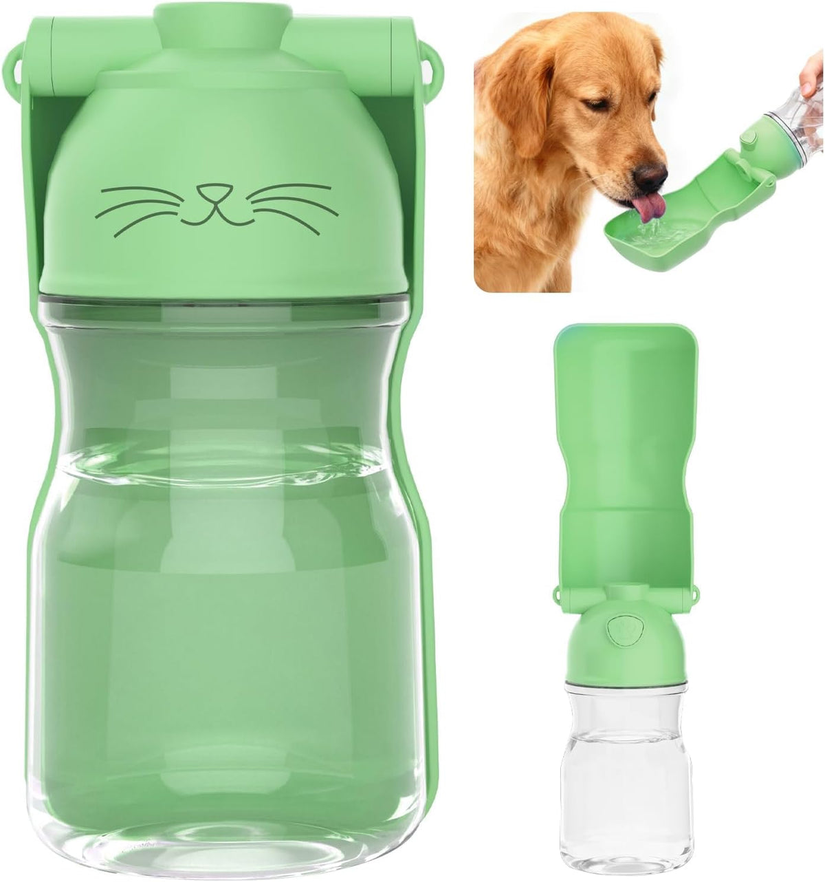 Paw & Miles Foldable Travel Water Bottle — 16.9 oz