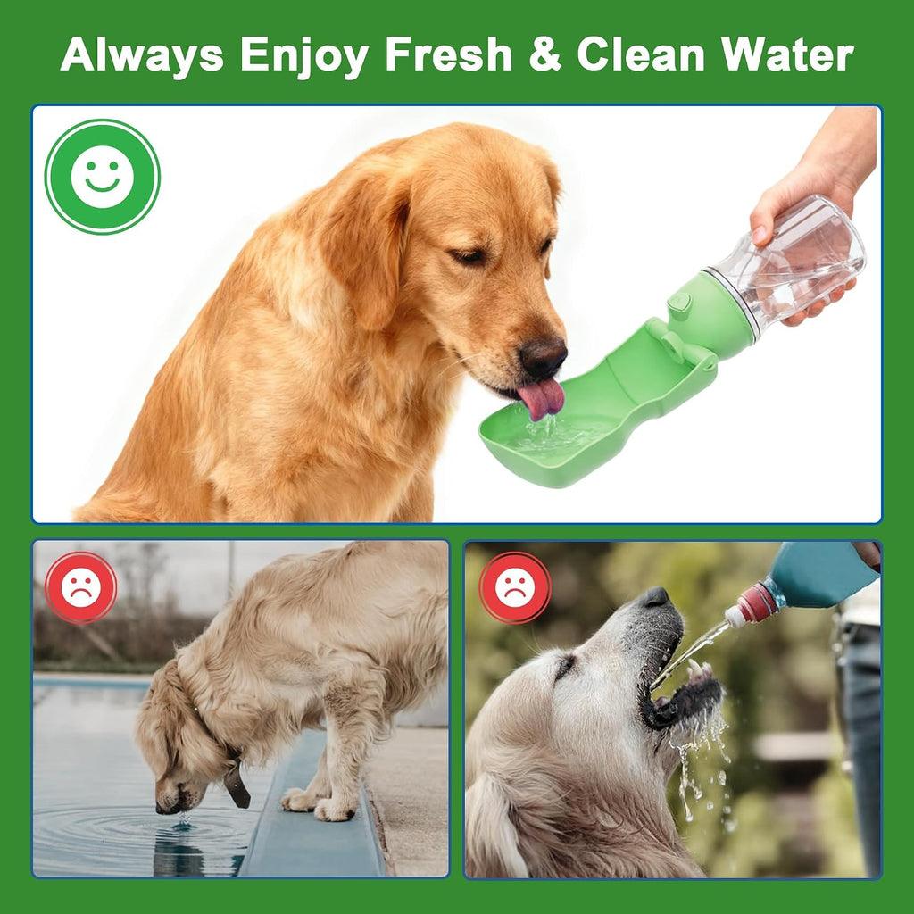 Paw & Miles Foldable Travel Water Bottle — 16.9 oz
